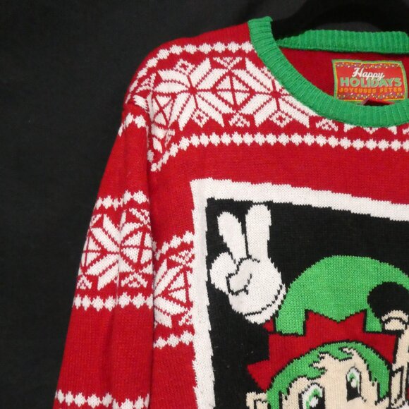 HAPPY HOLIDAYS | xl - extra large | Ugly Christmas Sweater | Elfie Selfie - Picture 4 of 15
